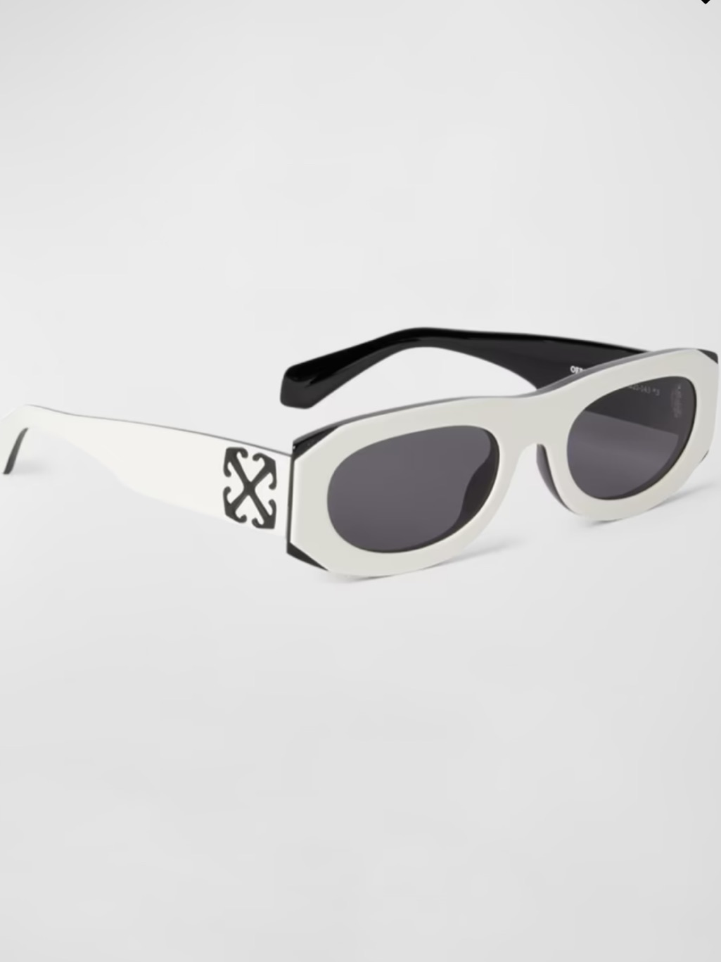Off-White Orlando Oval Acetate Sunglasses